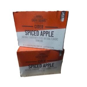 Grove Square Spiced Apple Cider Drink Mix Single Serve Cups 24 Count New